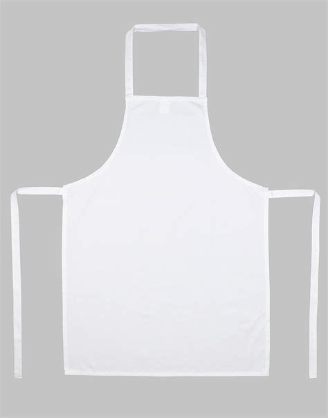 plain white apron